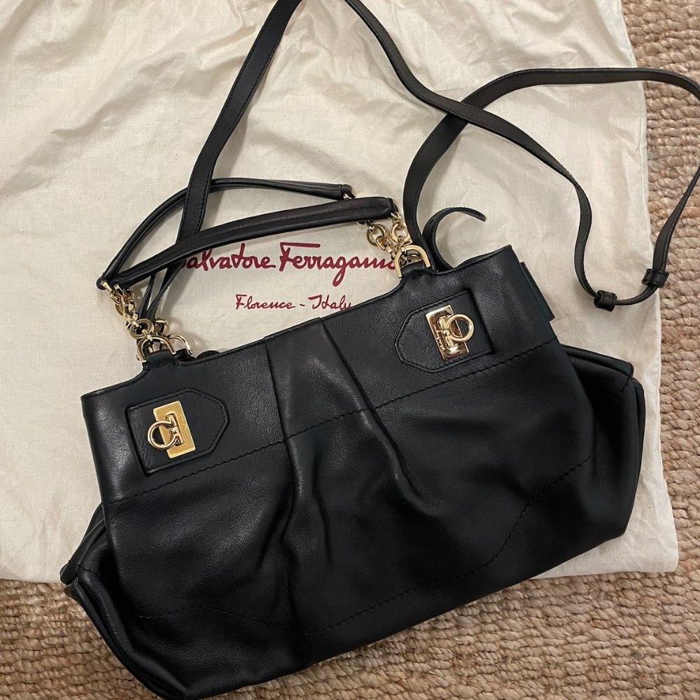 Ferragamo Black Leather handbag